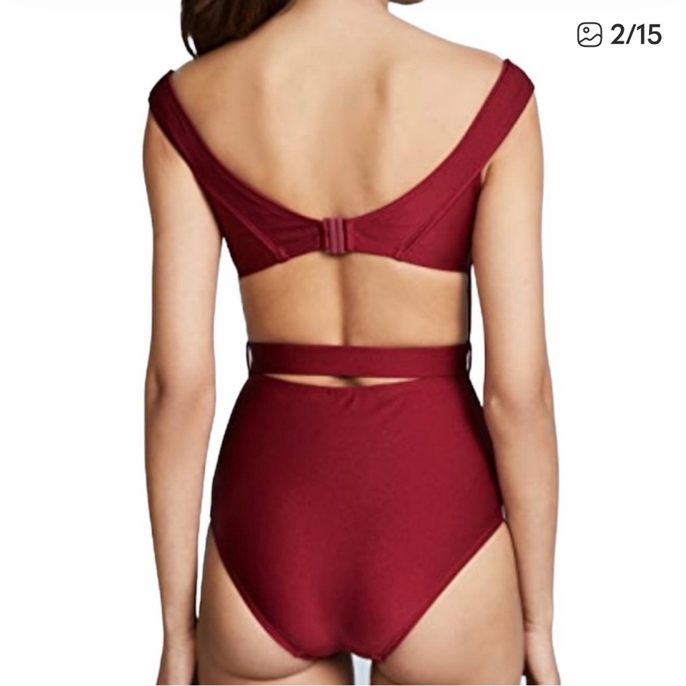 NWT Zimmermann Kali Burgundy One-Piece Swimsuit Size 1 (4-6) - Picture 3 of 3